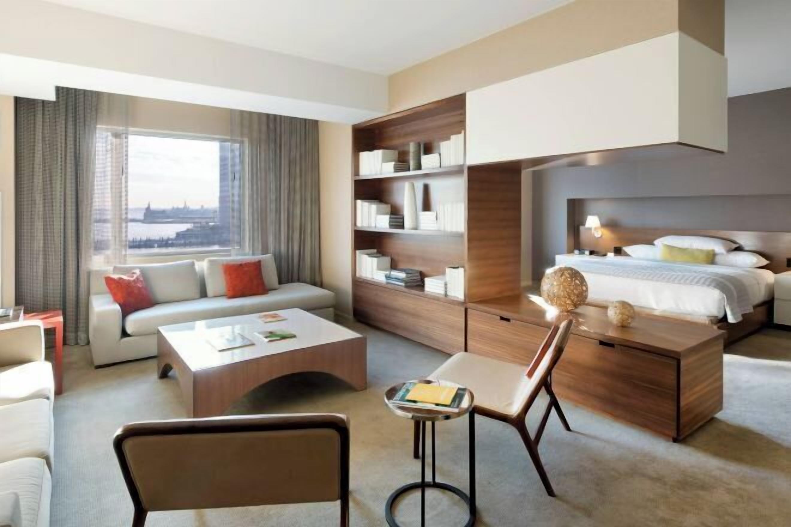 Premium bedding, down comforters, pillowtop beds, in-room safe