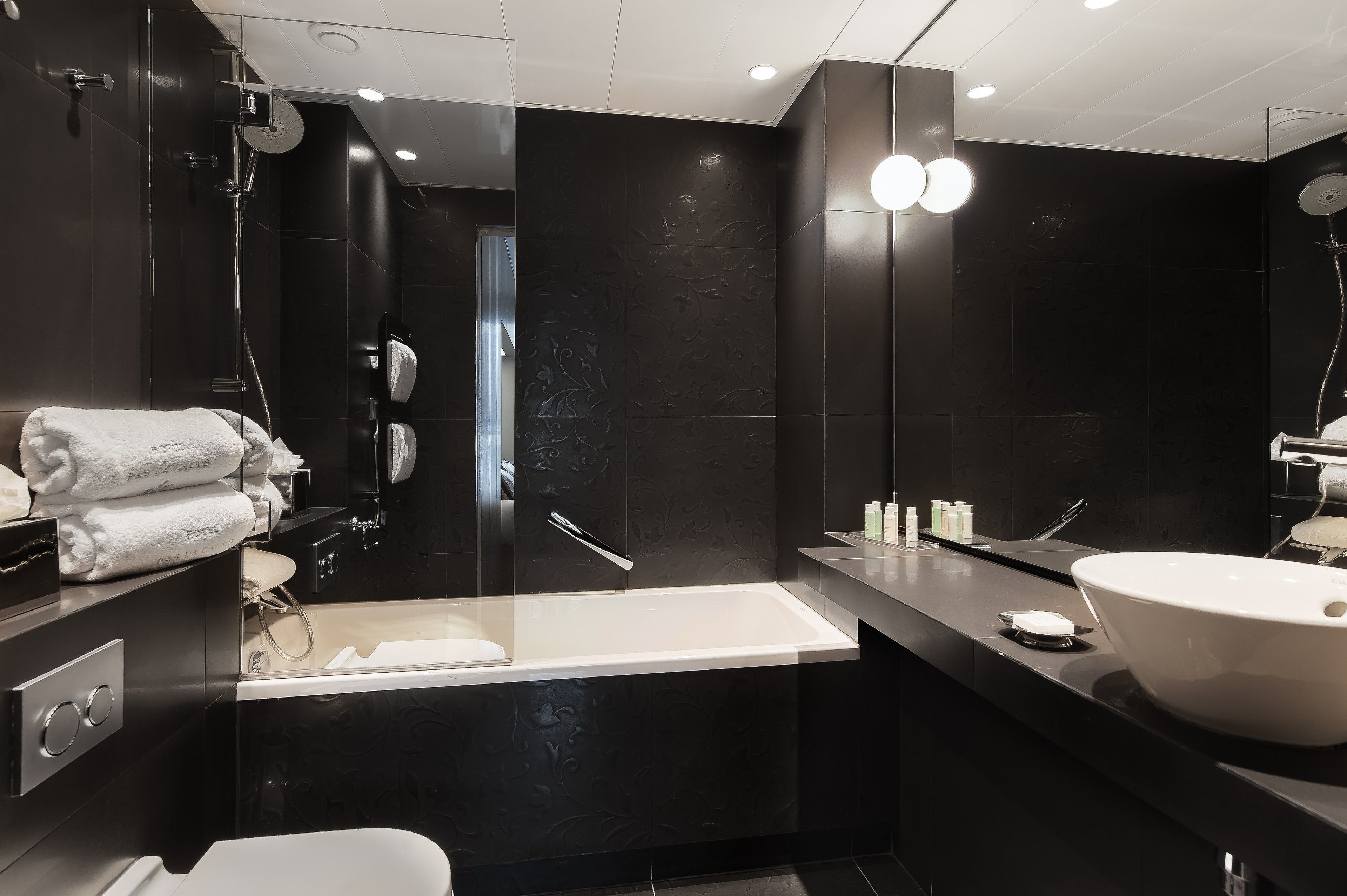 superior double room | bathroom | designer toiletries, hair dryer, bathrobes, towels