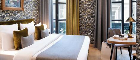 Superior Double Room | Hypo-allergenic bedding available, pillowtop beds, minibar, in-room safe