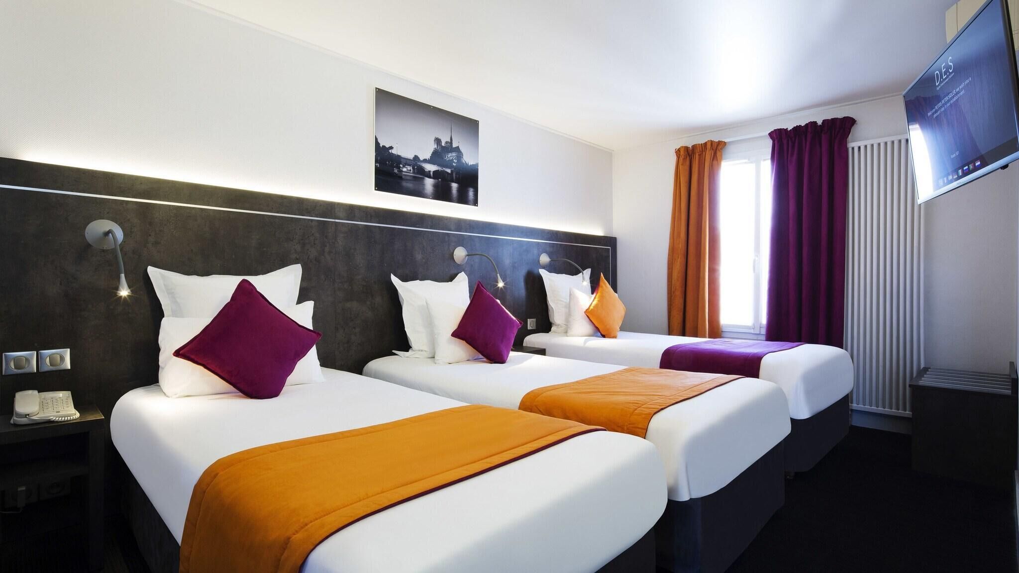Ropa de cama de alta calidad y minibar 