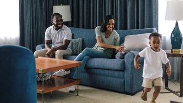 Egyptian cotton sheets, premium bedding, pillow-top beds, minibar