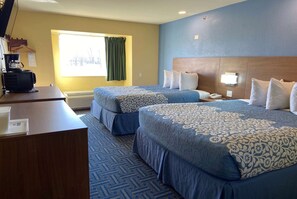 Room, 2 Queen Beds, Accessible | Premium bedding, desk, laptop workspace, blackout drapes