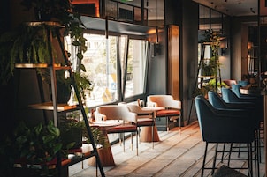 Serve café da manhã, almoço e jantar 