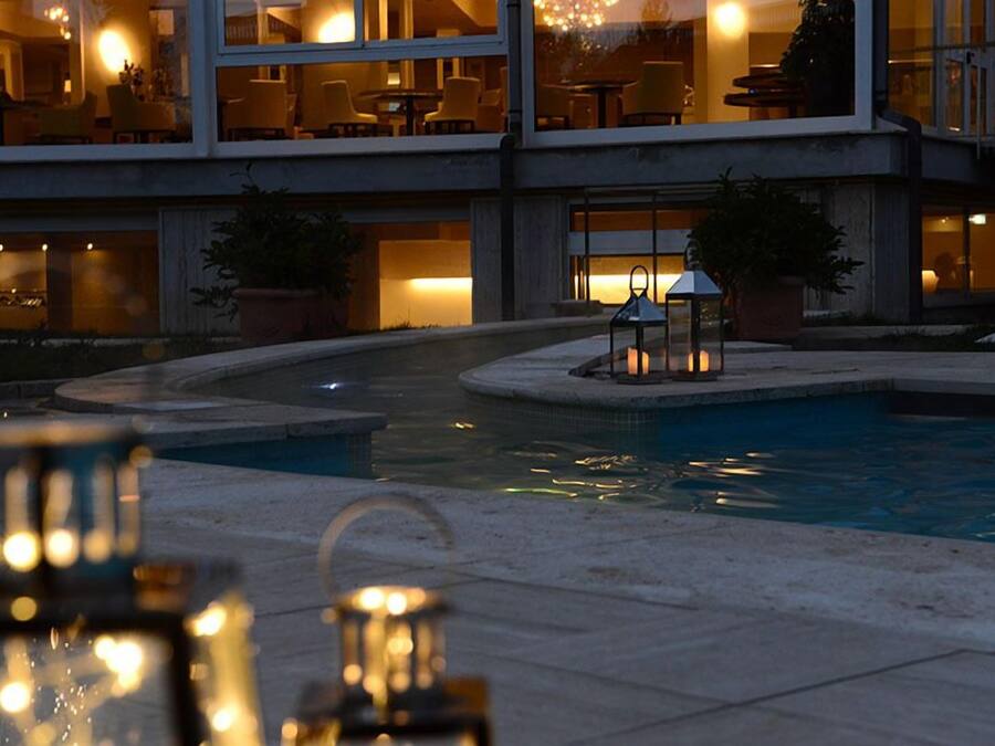 2 indoor pools, seasonal outdoor pool