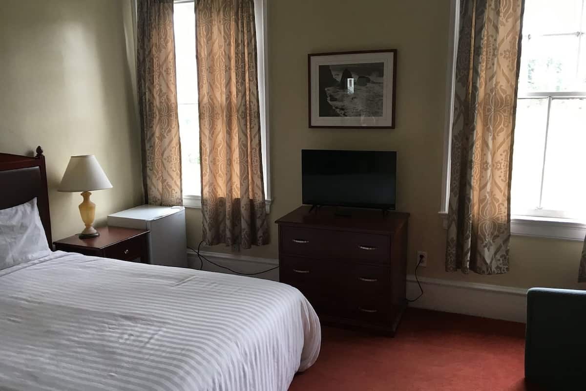 standard room, 1 queen bed | hypo-allergenic bedding, desk, iron/ironing board, free wifi