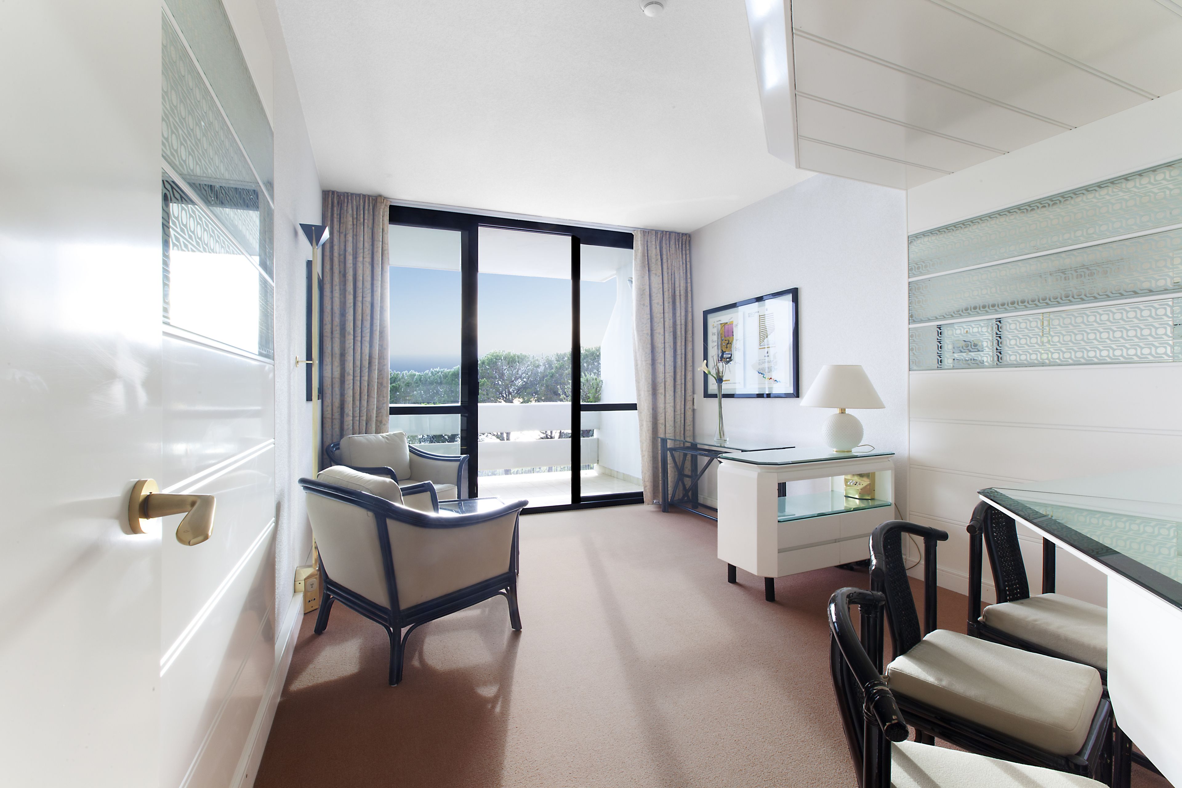 flat-screen tv, table football, ping pong, books