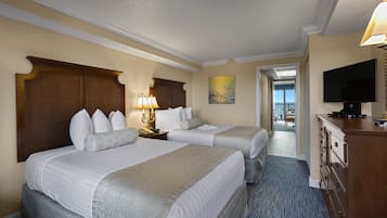 Tower Oceanfront Suite, Two Double Beds and Murphy Bed, Balcony