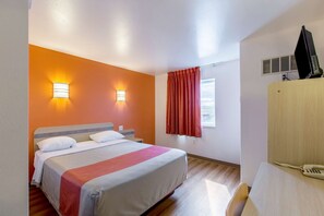 Desk, blackout curtains, iron/ironing board, free WiFi