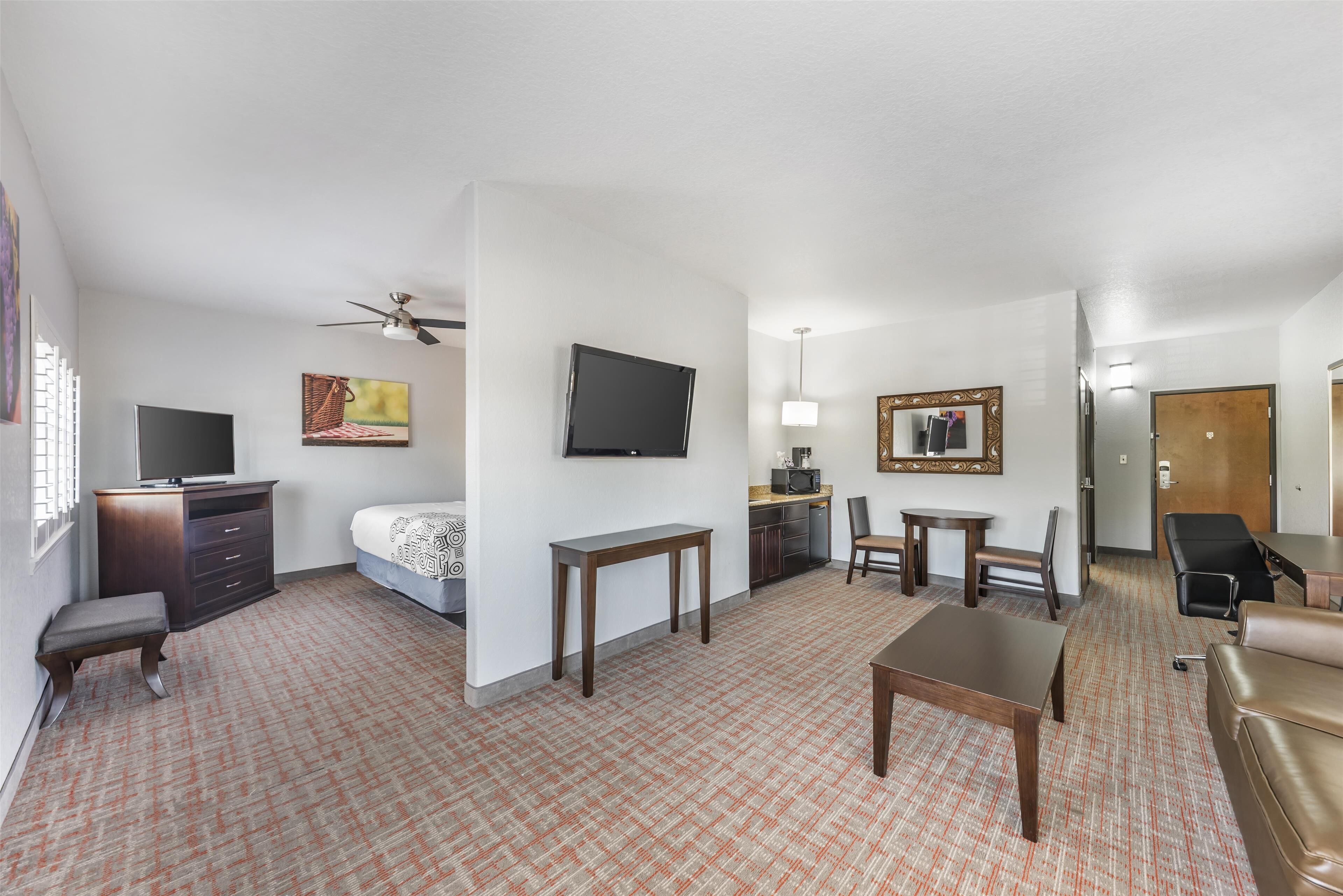 pillow-top beds, in-room safe, desk, laptop workspace