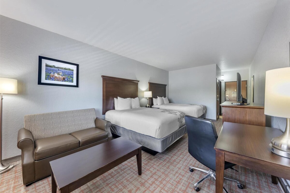 Pillow-top beds, in-room safe, desk, laptop workspace