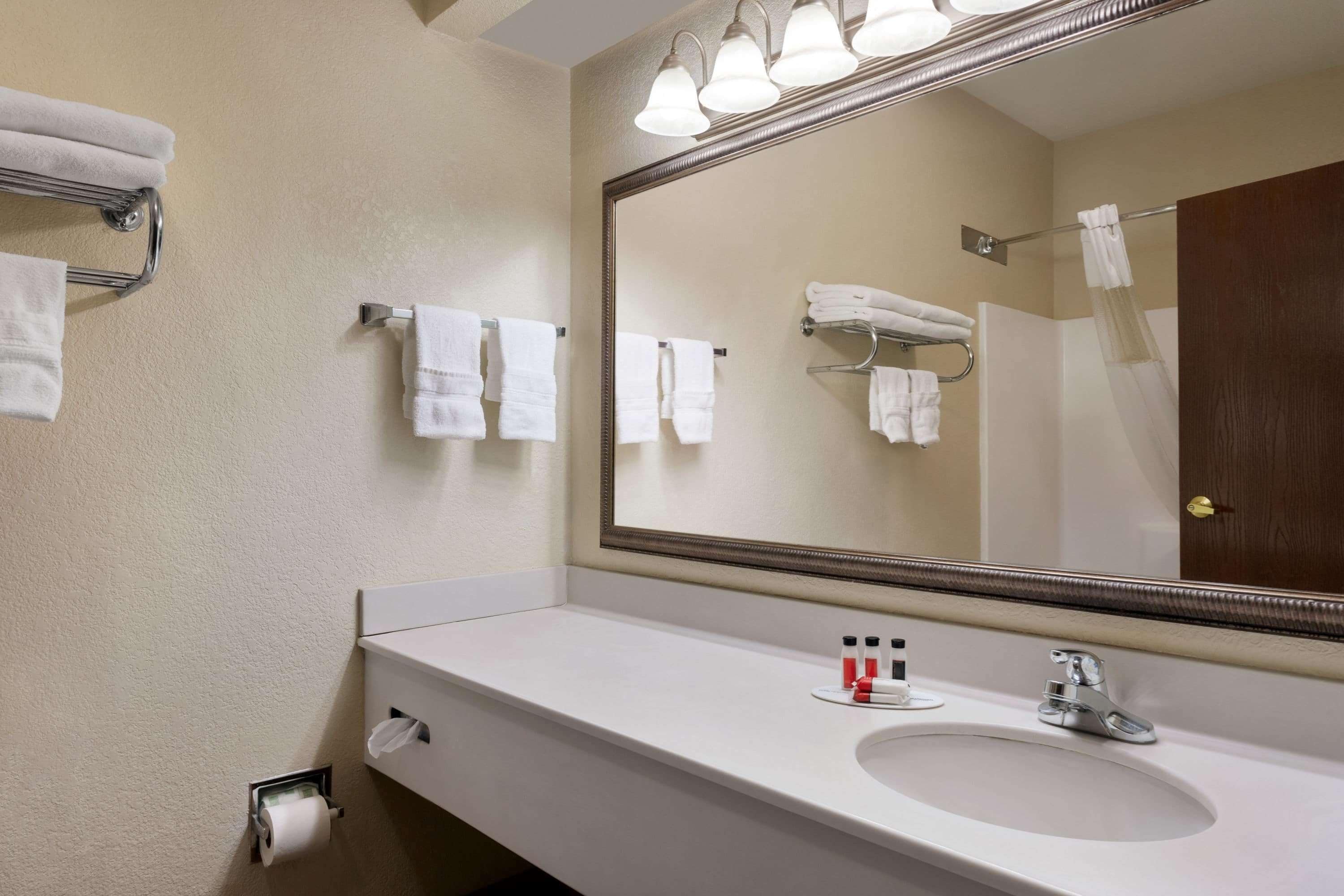 Deluxe Room, Multiple Beds, Non Smoking (2 Queen Beds with Sofa Bed) | Bathroom