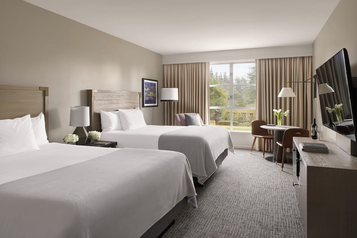 Room, 2 Queen Beds | Egyptian cotton sheets, premium bedding, pillow-top beds, in-room safe