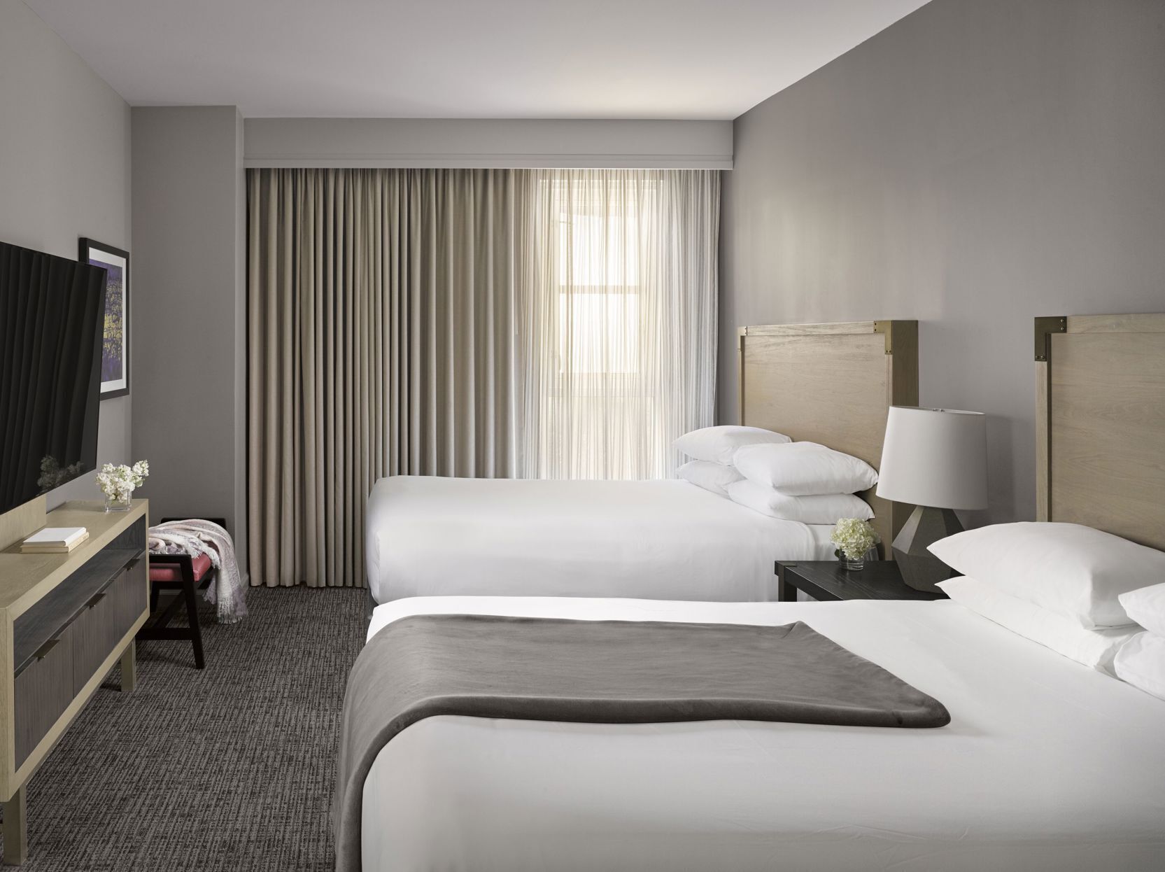 Egyptian cotton sheets, premium bedding, pillowtop beds, in-room safe