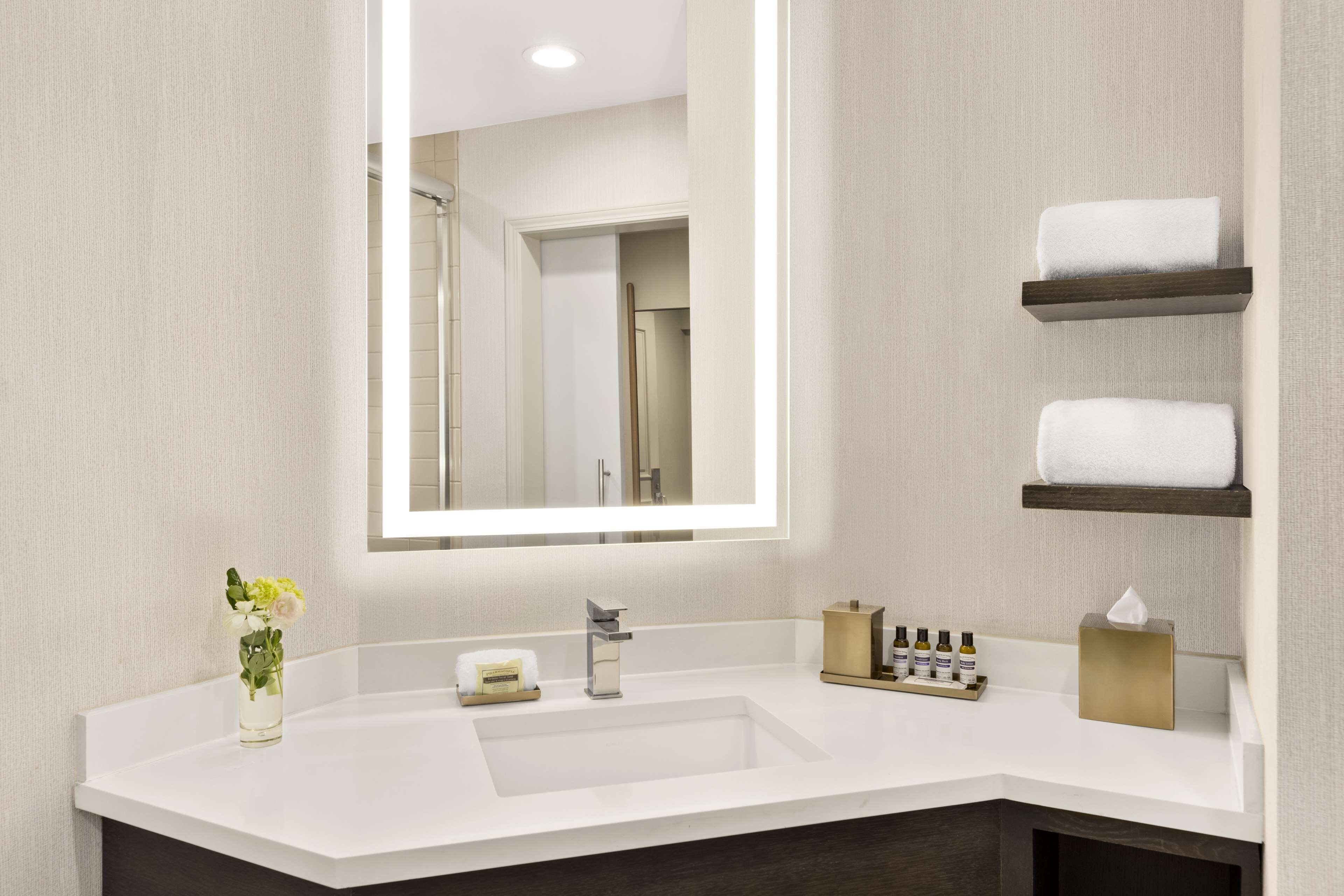 hair dryer, bathrobes, towels