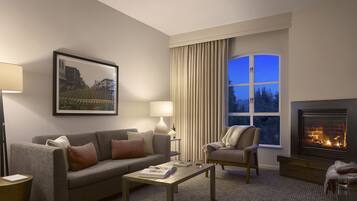 65-inch flat-screen TV with satellite channels, TV, Netflix