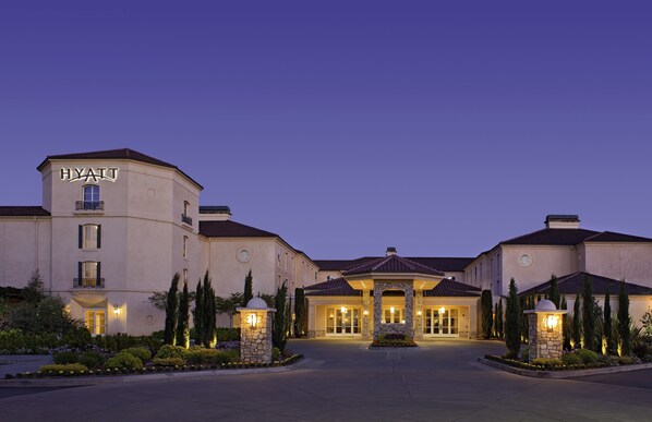 Front of property – evening/night