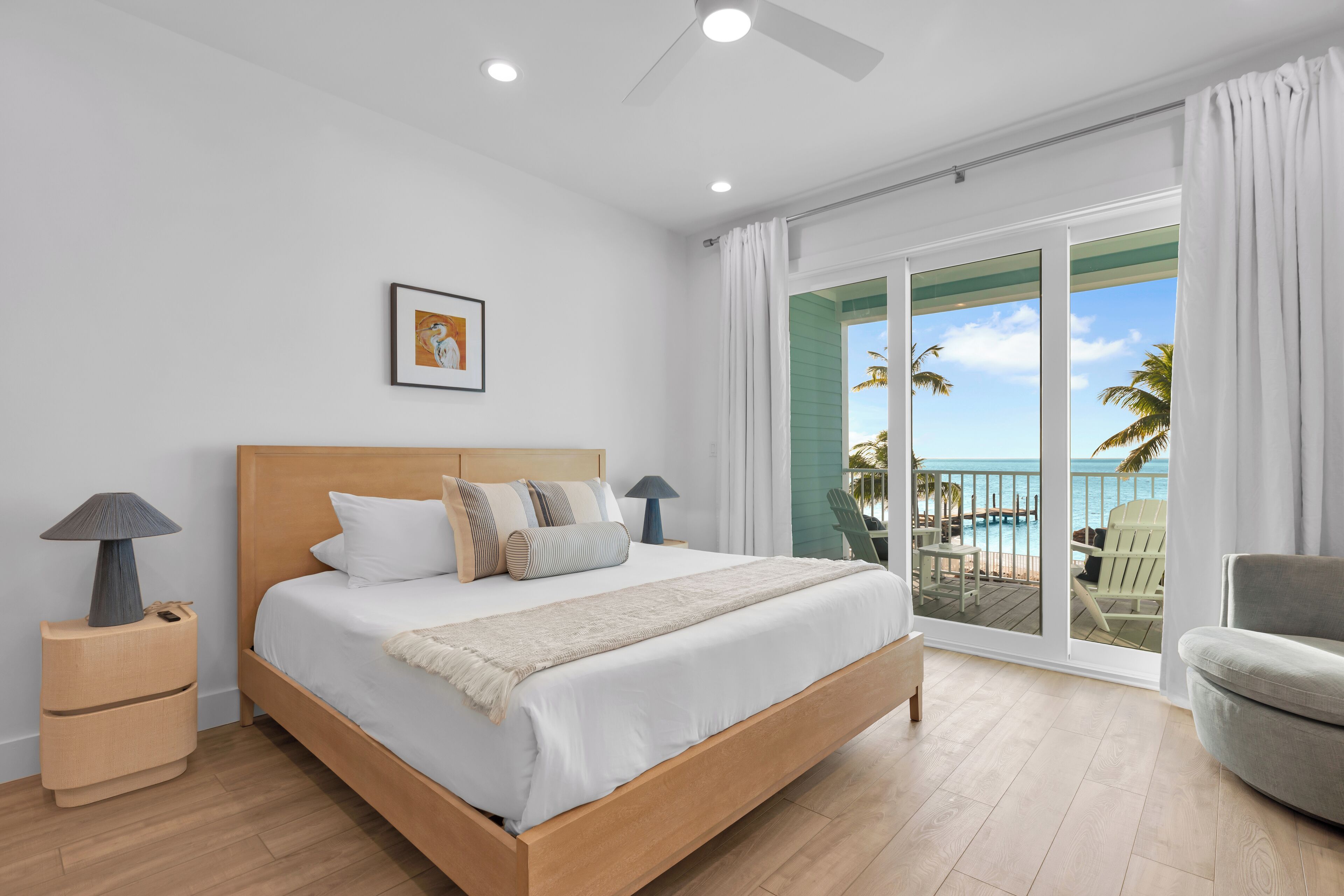 Ropa de cama de alta calidad y minibar 