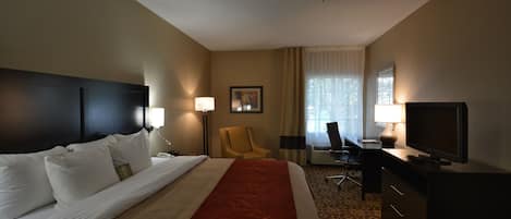 Habitación estándar, 1 cama de matrimonio grande, no fumadores | 1 dormitorio, sábanas de algodón egipcio, ropa de cama de alta calidad