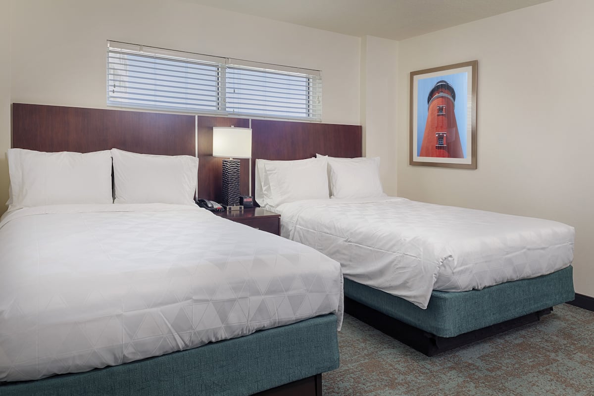 Suite, 2 Queen Beds, Oceanfront | In-room safe, desk, blackout drapes, iron/ironing board