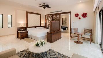 1 slaapkamer, luxe beddengoed, donzen dekbedden, een gratis minibar