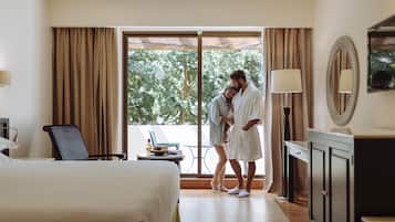 1 chambre, literie de qualité supérieure, couette en duvet d'oie