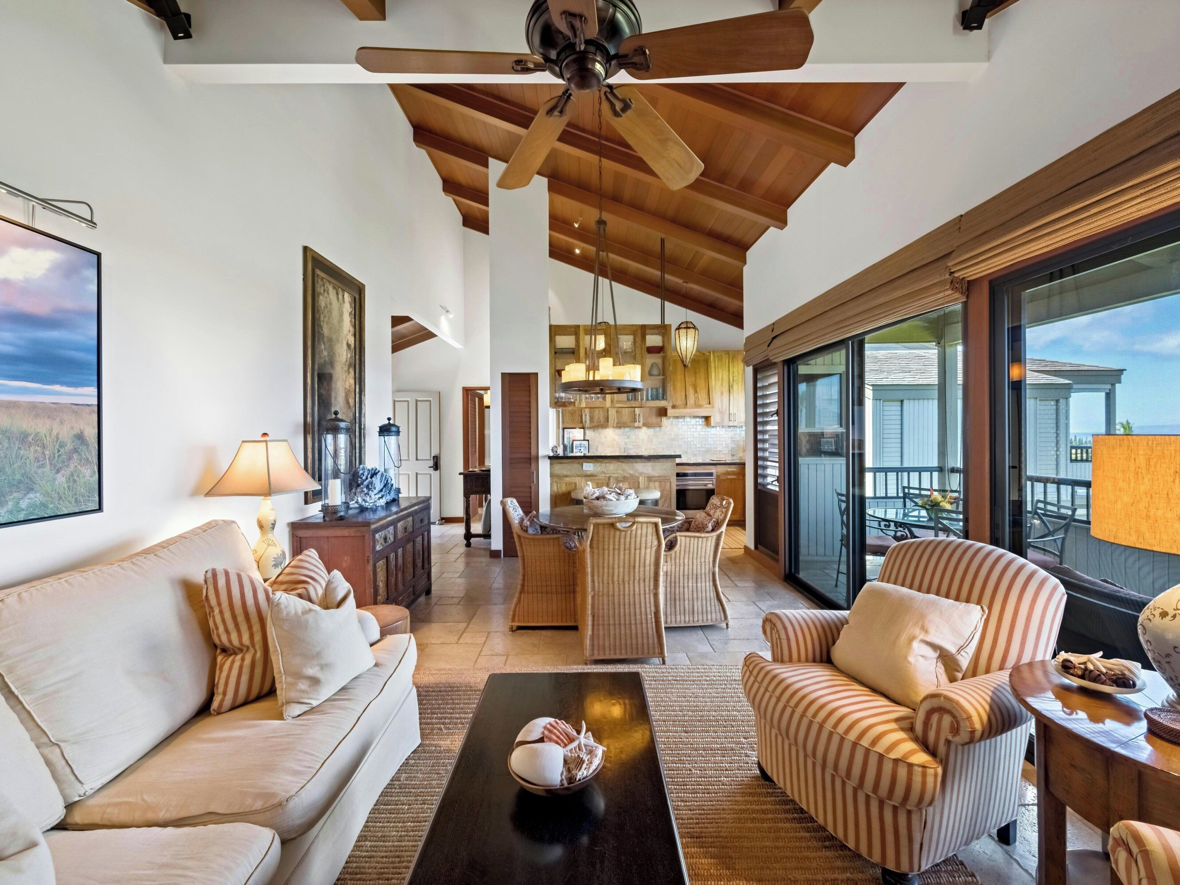 Condo, 1 Bedroom, Ocean View (912) | Living room | TV, DVD player