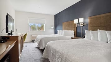 Premium bedding, pillowtop beds, individually furnished, desk