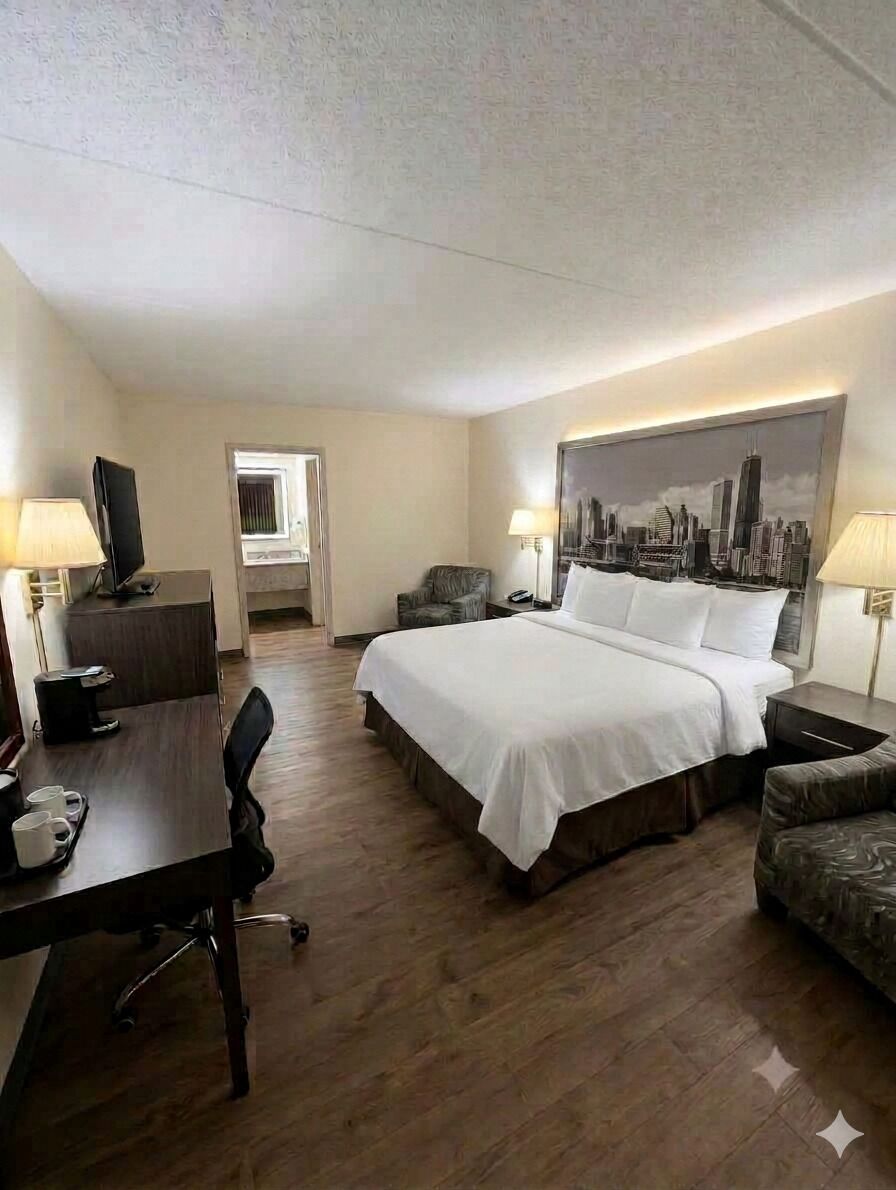 WiFi (free), alarm clocks, bed sheets