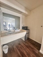 Room, 2 Queen Beds, Non Smoking | Bathroom | Free toiletries, hair dryer, towels