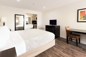 Room, 1 King Bed, Non Smoking | Desk, iron/ironing board, free WiFi, bed sheets