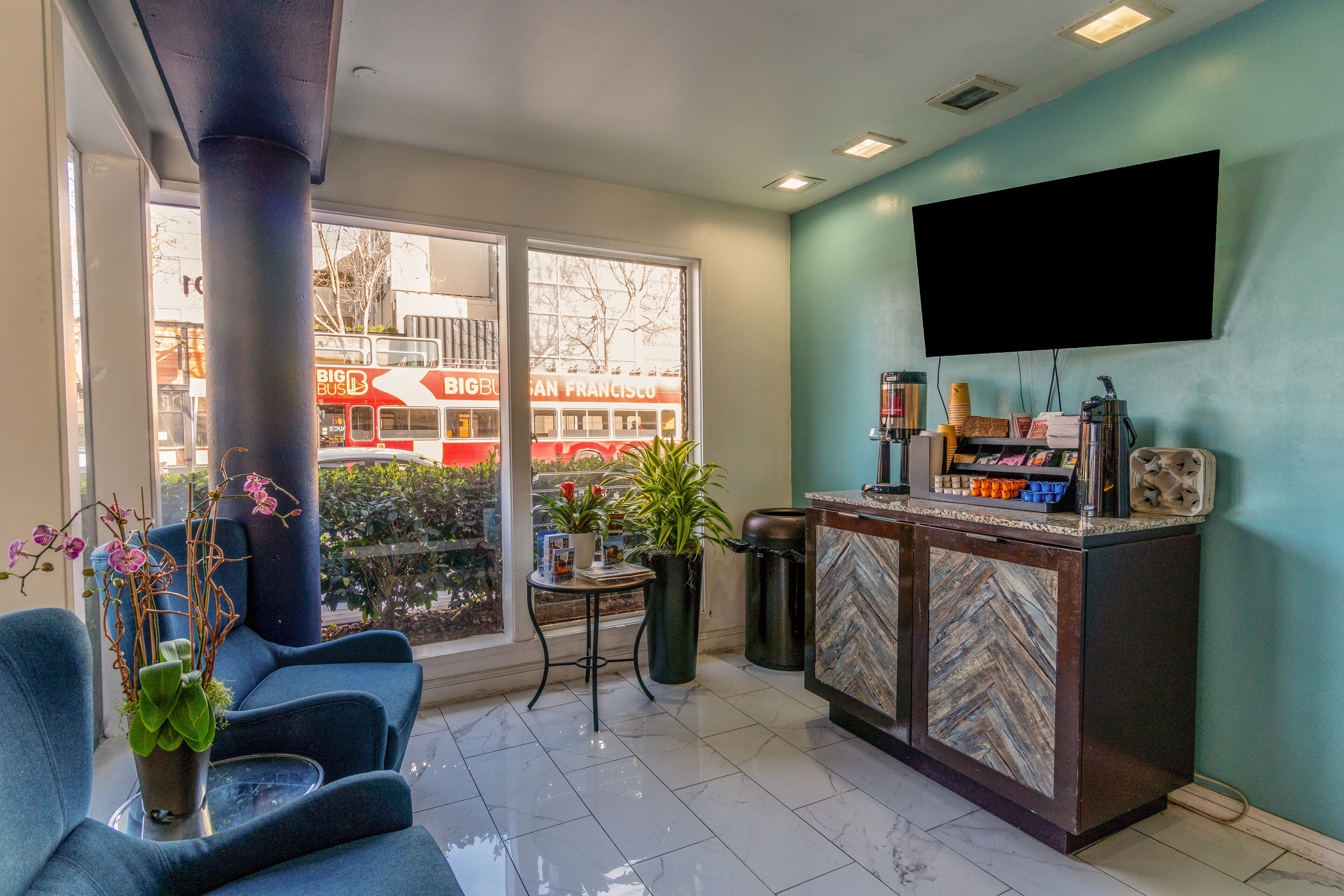 Lobby sitting area