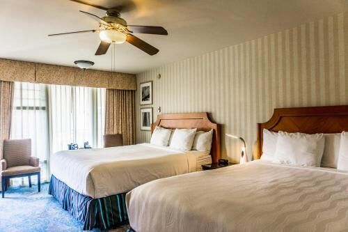 Premium bedding, pillowtop beds, desk, iron/ironing board
