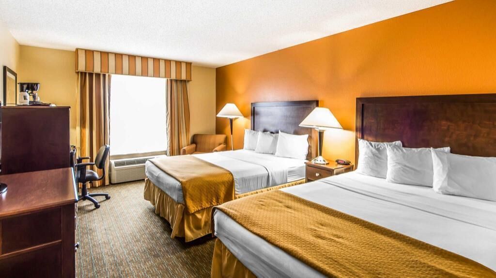 Premium bedding, blackout curtains, iron/ironing board, free WiFi