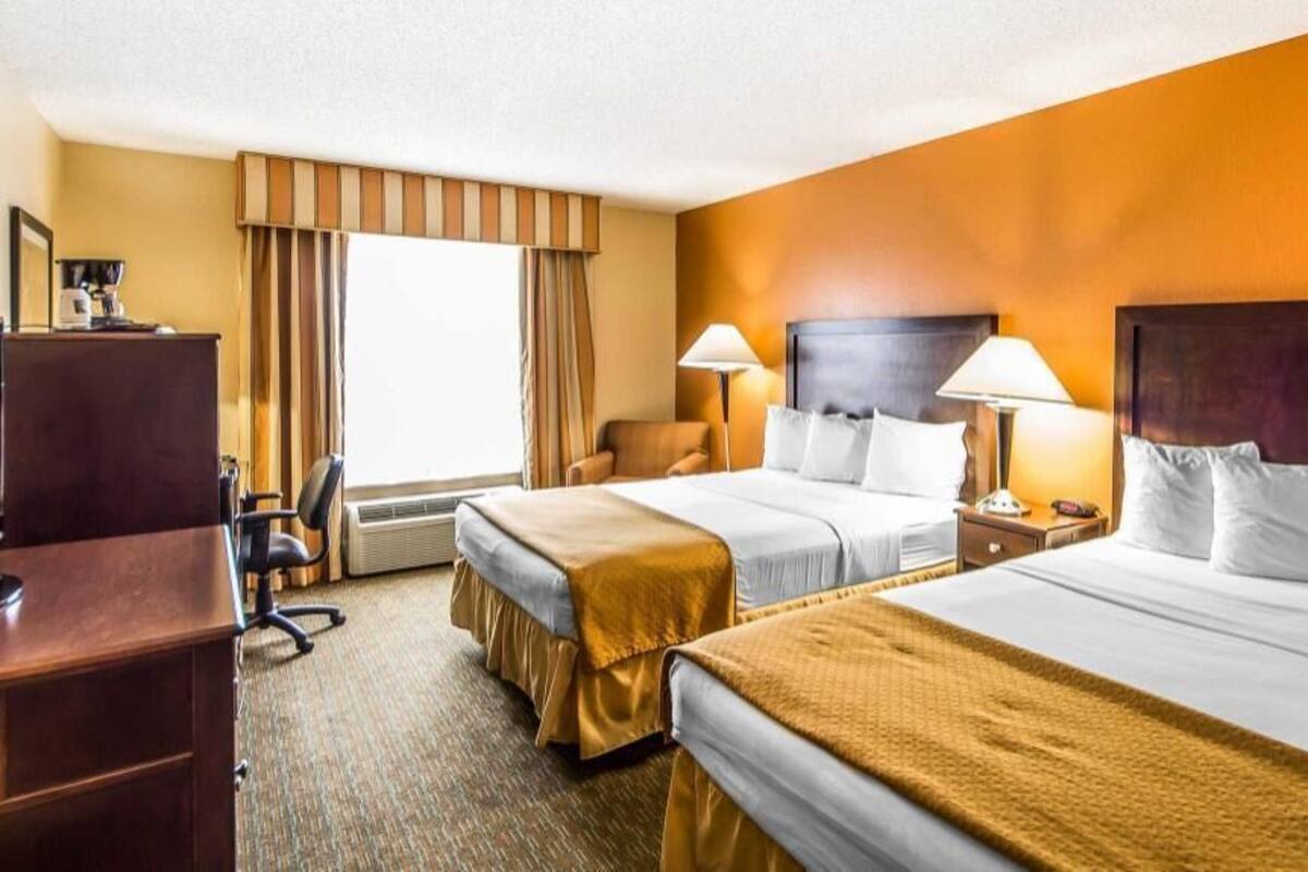 Premium bedding, blackout drapes, iron/ironing board, free WiFi