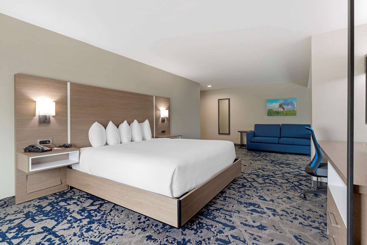 Phòng Suite, 1 giường cỡ king, không hút thuốc | Bộ đồ giường cao cấp, màn/rèm cản sáng, bàn ủi/dụng cụ ủi quần áo 