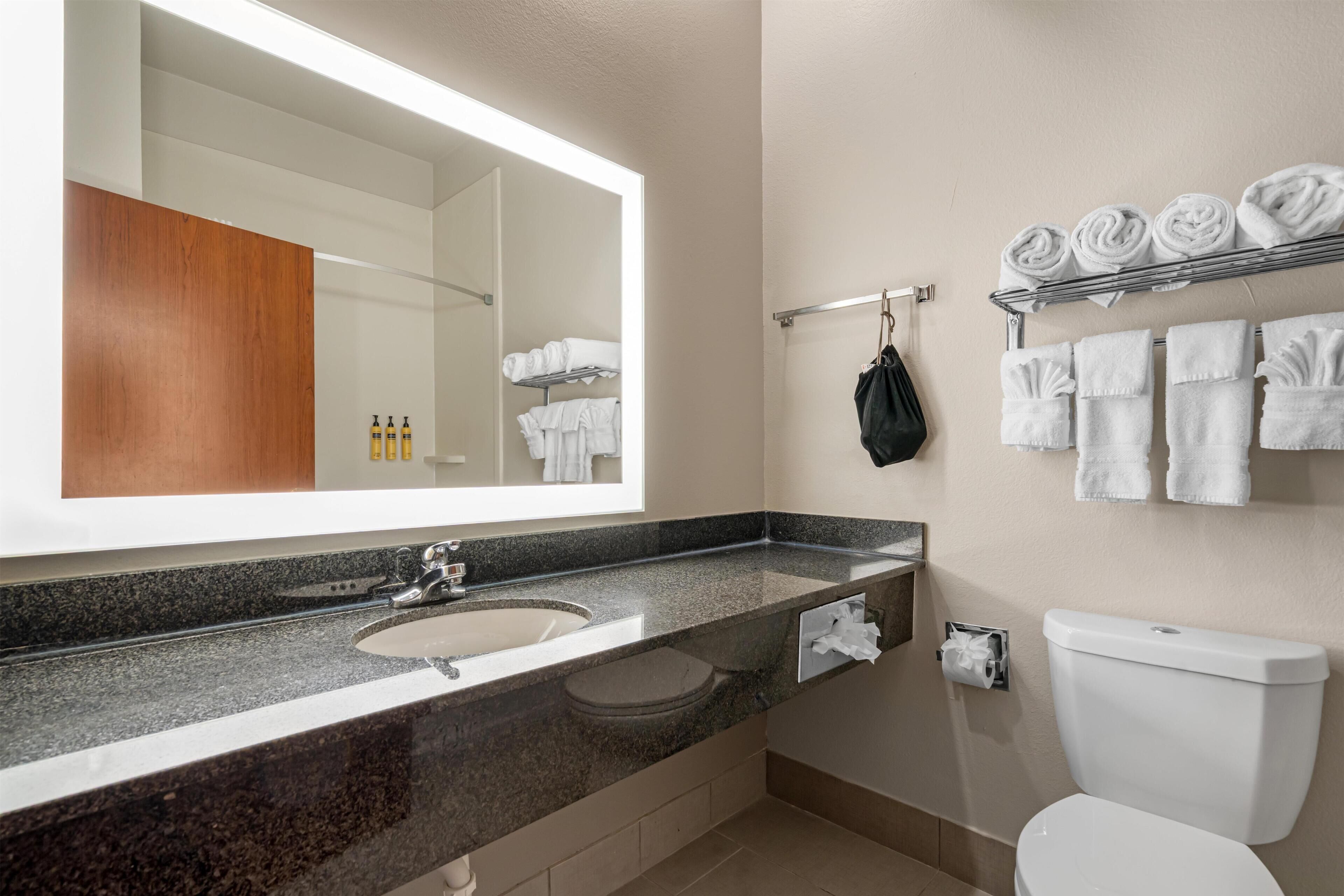 Suite, 2 Queen Beds, Non Smoking, Refrigerator & Microwave | Bathroom | Bathtub, free toiletries, hair dryer, towels