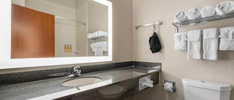 Suite, 2 Queen Beds, Non Smoking, Refrigerator & Microwave | Bathroom | Bathtub, free toiletries, hair dryer, towels