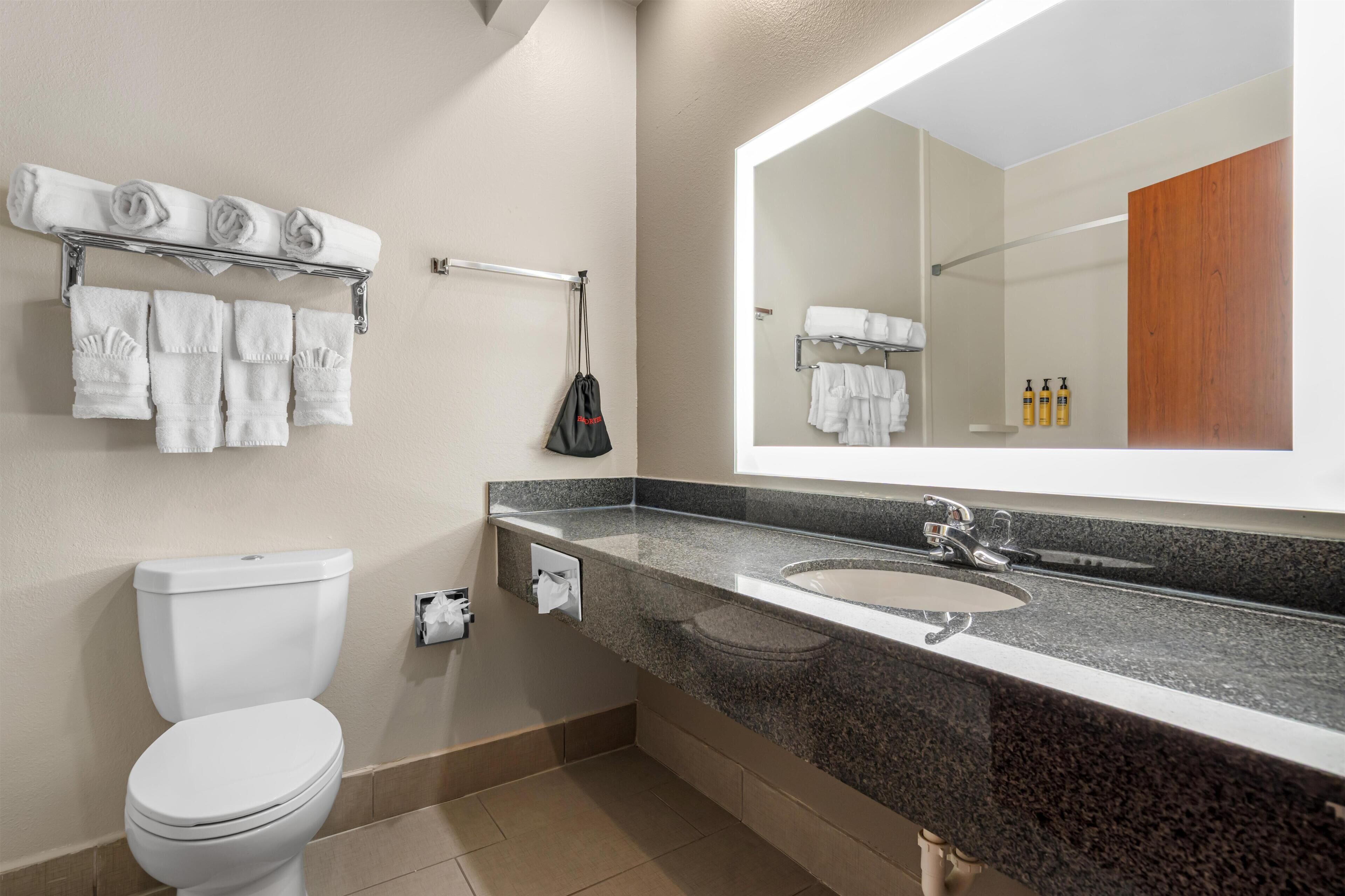 Suite, 2 Queen Beds, Non Smoking, Refrigerator & Microwave | Bathroom | Bathtub, free toiletries, hair dryer, towels