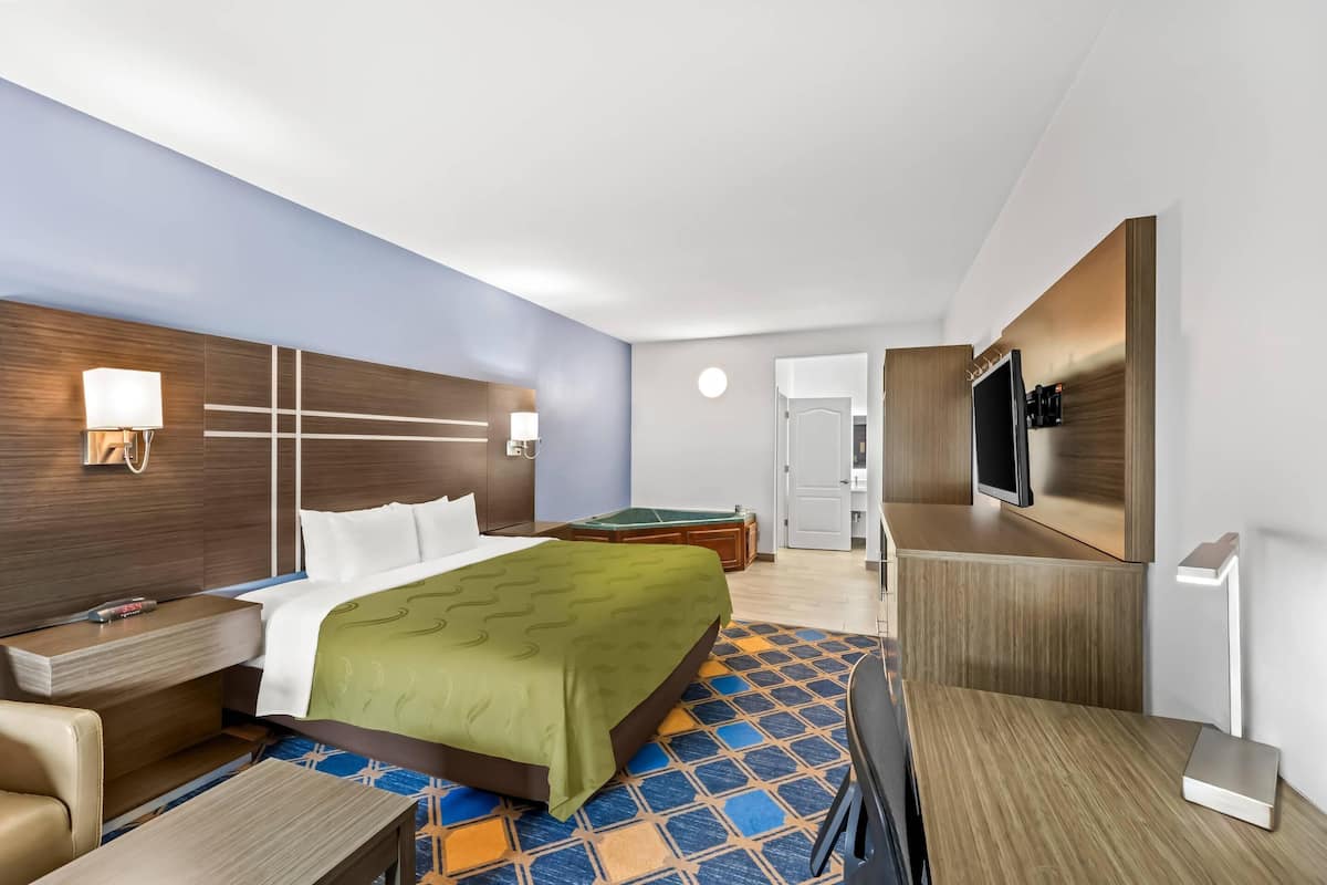 Standard Room, 1 King Bed, Non Smoking | Desk, blackout drapes, iron/ironing board, free cribs/infant beds