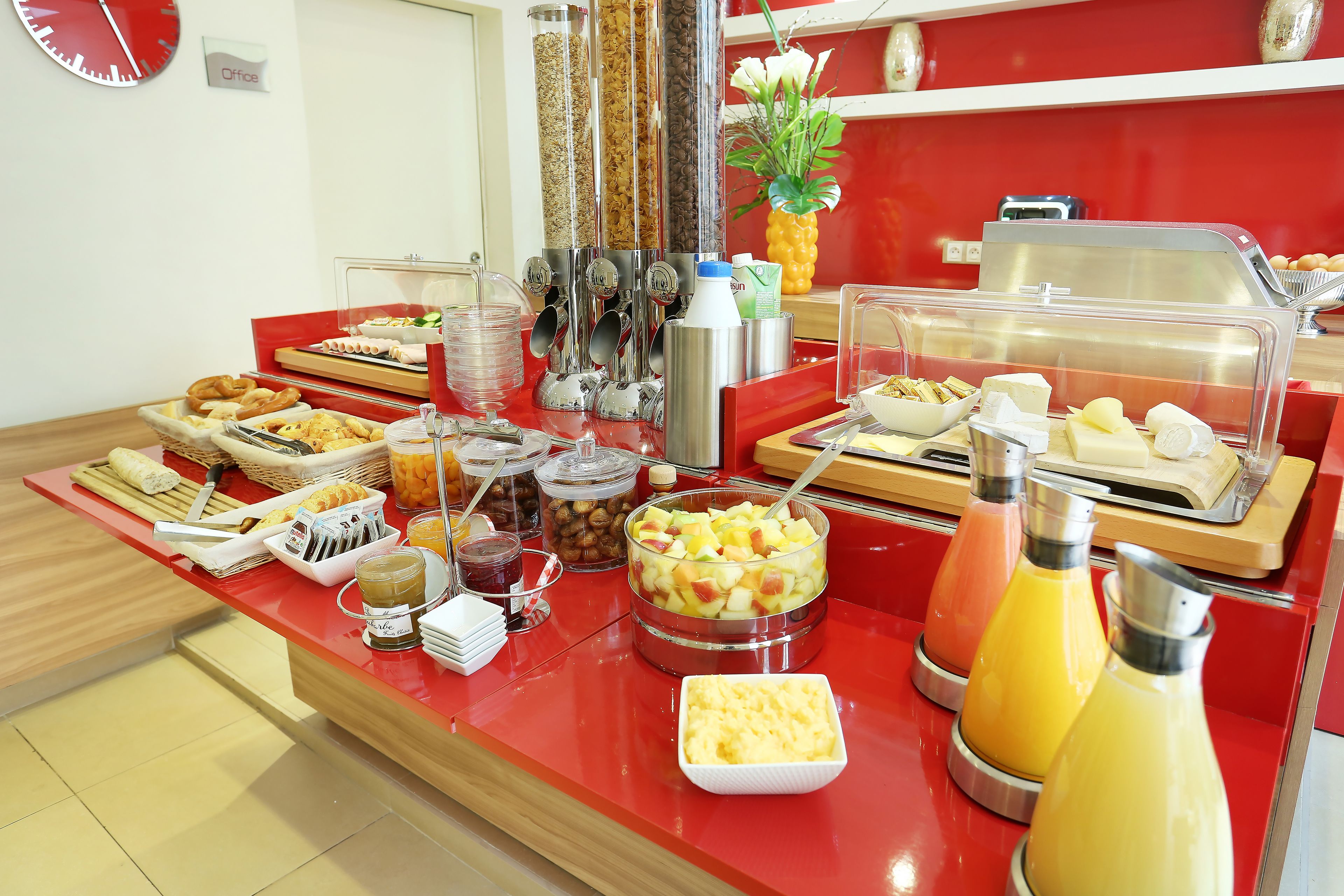 daily buffet breakfast (eur 14 per person)