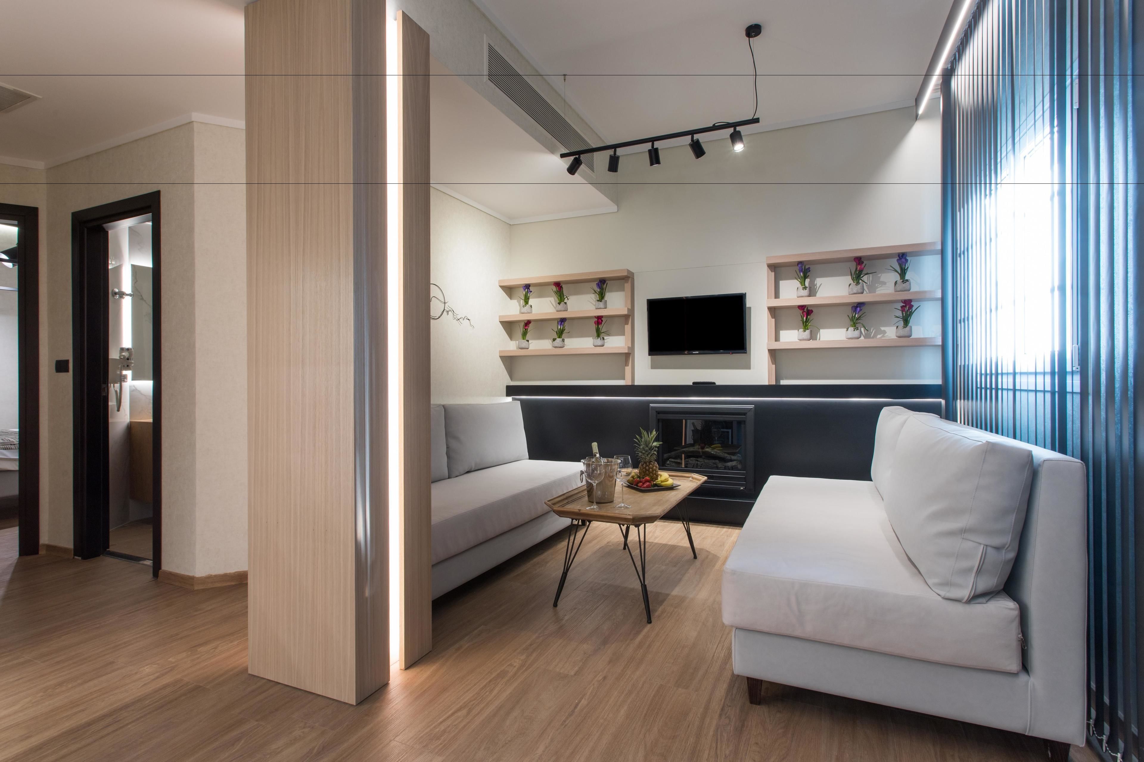 deluxe suite | living area