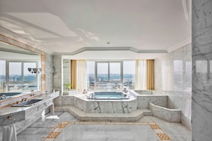 Royal Suite, 1 Bedroom | Bathroom | Hair dryer, bathrobes, slippers, bidet
