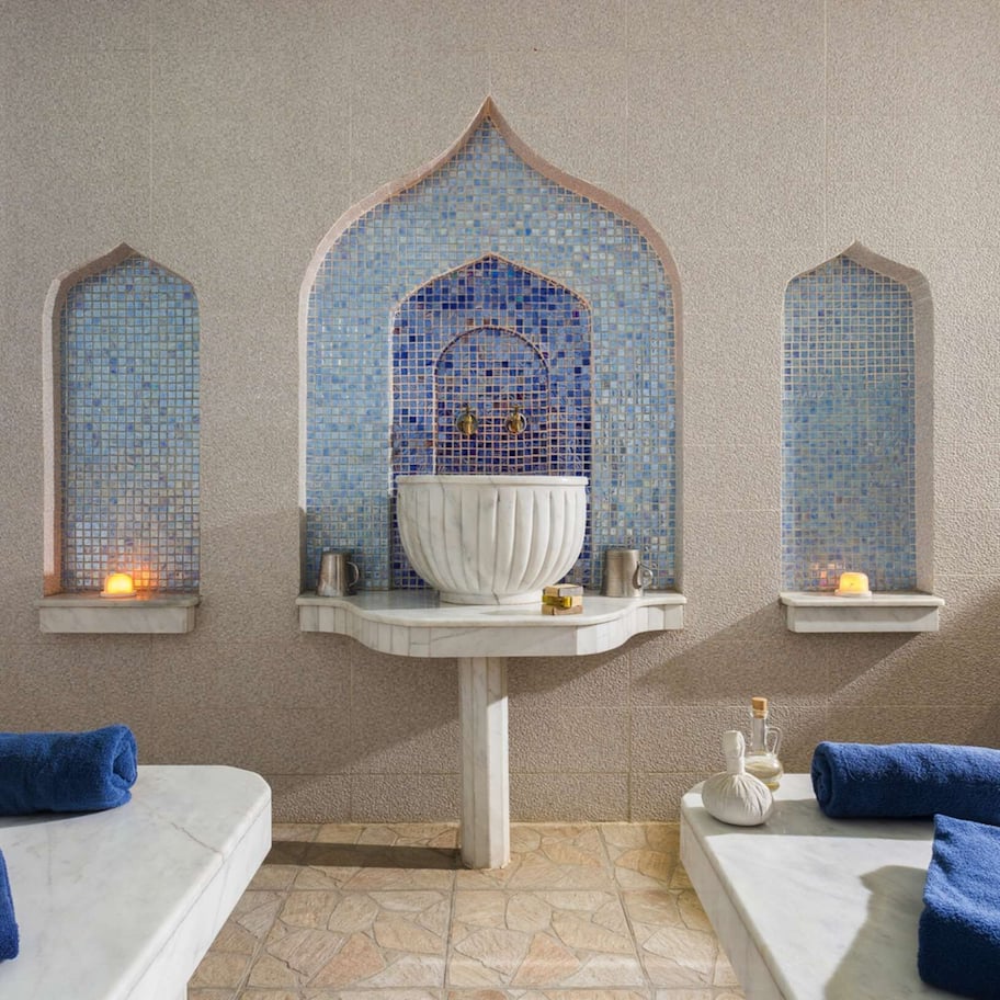Sauna, steam room, Turkish bath, body treatments, aromatherapy