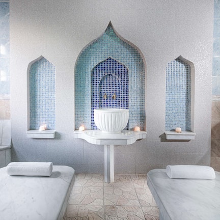 Sauna, steam room, Turkish bath, body treatments, aromatherapy