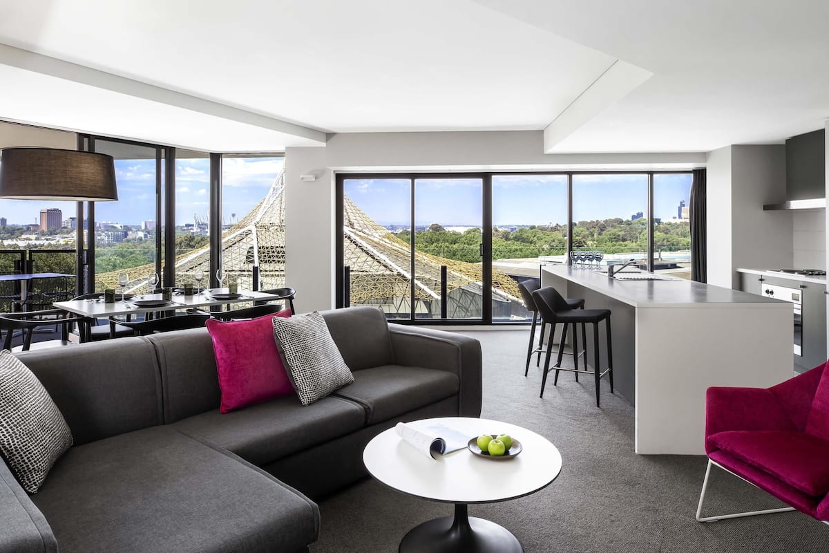 In-room safe, desk, laptop workspace, blackout curtains