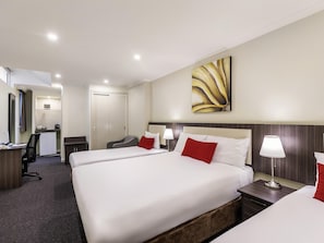 Family Double Room, Multiple Beds | In-room safe, iron/ironing board, free WiFi, bed sheets