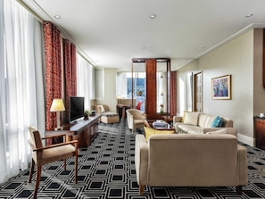 Suite Presidenziale (Mount Royal View) | 1 camera, biancheria da letto di alta qualità, copriletto in piuma