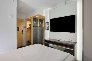 Habitación individual (Compact) | Insonorización, tabla de planchar con plancha, cunas y camas extra 
