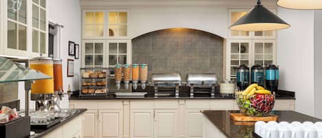 Free daily buffet breakfast
