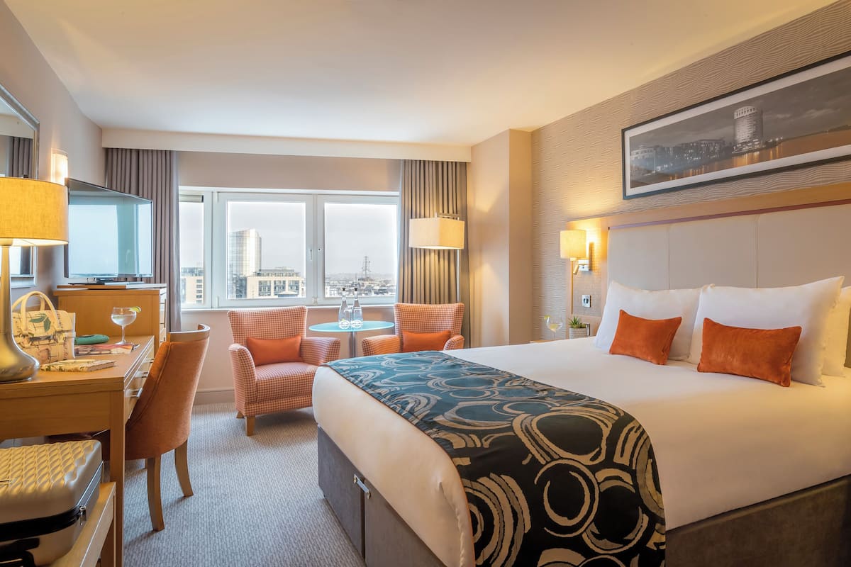 Double Room | Lakens van Egyptisch katoen, luxe beddengoed, een kluis op de kamer